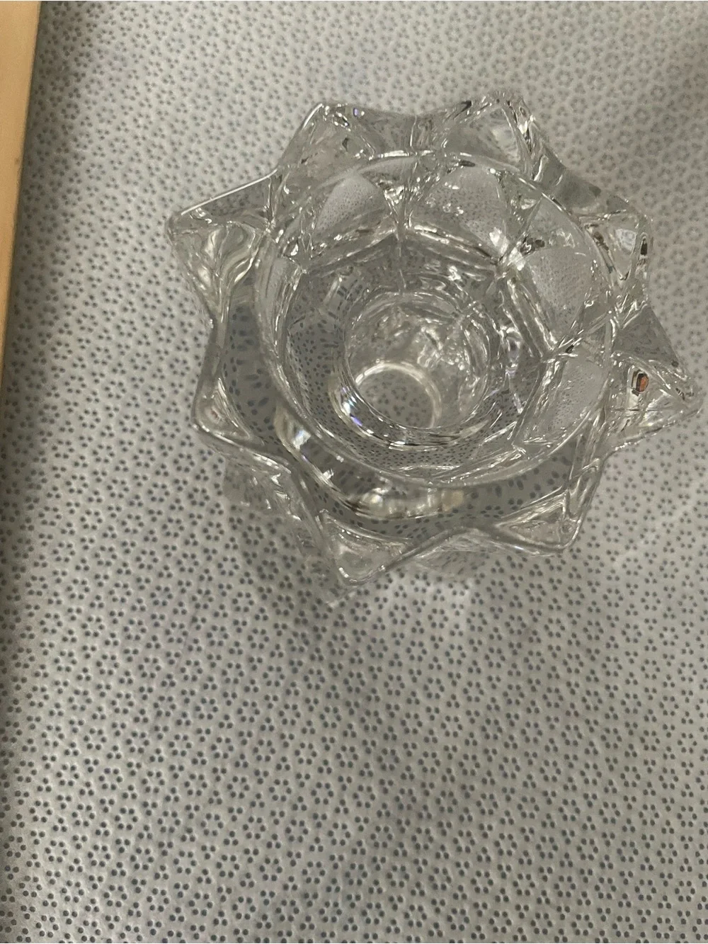 Mikasa Clear Faceted Crystal Votive Candle Holders (Set of 2)